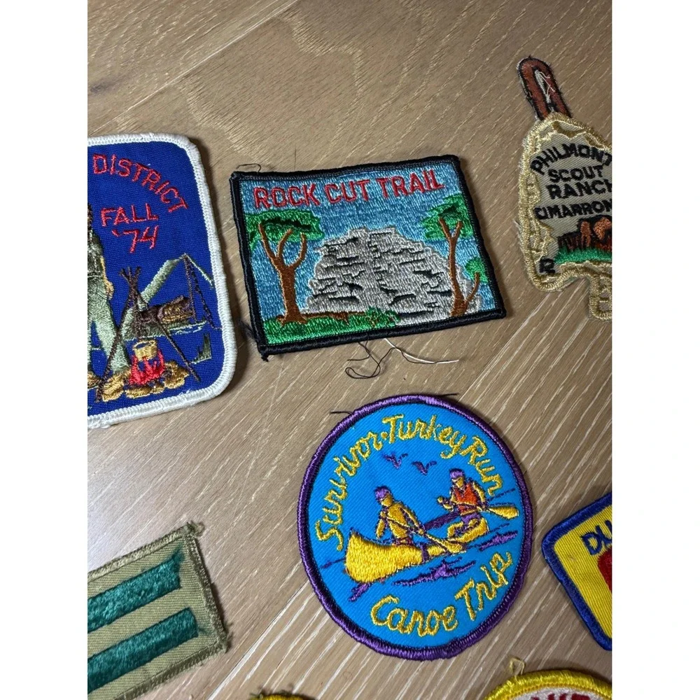BSA Boy Scouts Philmont DuPage Area Council Patch Lot 1970s Vintage Multi Color - Picture 7 of 8